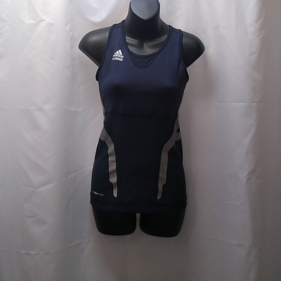 Adidias athletic navy blue  tank top - Picture 1 of 6